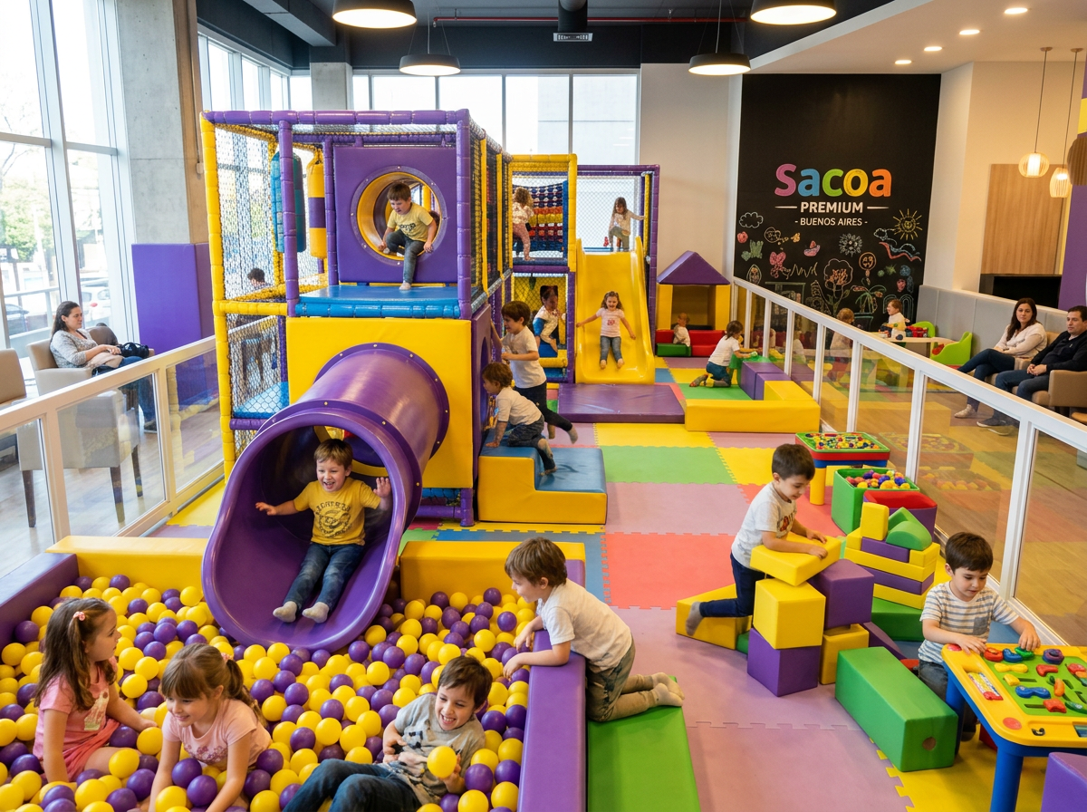 Zona kids para niños con juegos didácticos